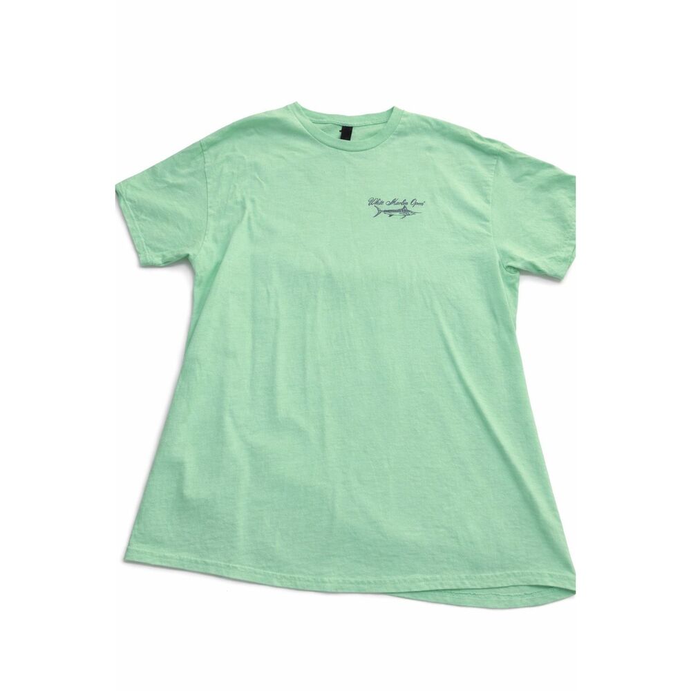 White Marlin Open Mint Green T-Shirt Size XL